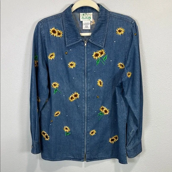 Himchulidenver Ladies Jackets Quacker Factory Denim Jacket Quacker